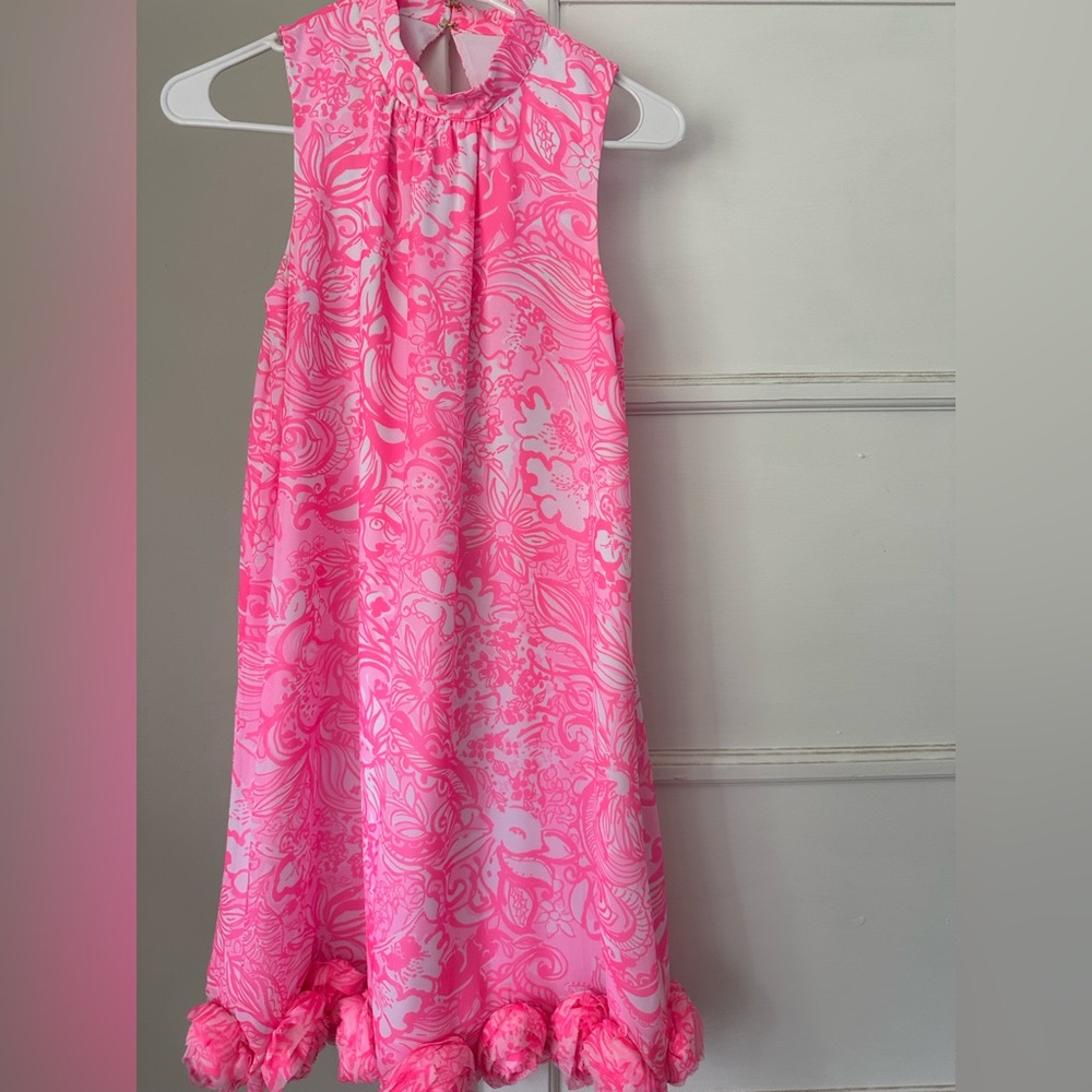 Pink Floral Sleeveless Dress
